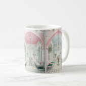 アラビアハ伝統的ウスデザインダマスカス コーヒーマグカップ (正面右)