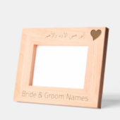 アラビアパーソナライズされた語の「私の最初と最後の愛へ」 レーザー彫刻フレーム (左)