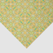 アラビアボホ幾何エレガントモロッコイエログリーン 薄葉紙 (詳細)