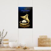 アラビアリ伝統的ビアミールのウォールアート、アセダ ポスター (キッチン)