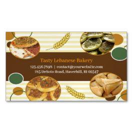 アラビアレバノンベーカリー マグネット名刺