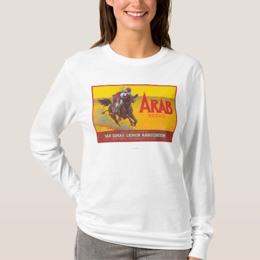 アラビアレモンLabelSan Dimas、カリフォルニア Tシャツ (正面)