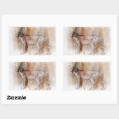 アラビアンカラカル2009 長方形シール (シート)