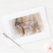 アラビアンカラカル2009 長方形シール (封筒)