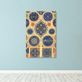 アラビアンデコレーション、「ポリクロームO」プレート第二十七号 キャンバスプリント (インサイチュ (ウッドフロア))