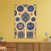 アラビアンデコレーション、「ポリクロームO」プレート第二十七号 キャンバスプリント (インサイチュ (リビング))