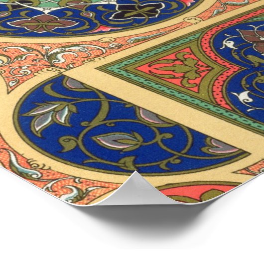 アラビアンデコレーション、「ポリクロームO」プレート第二十七号 ポスター (角)