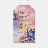 アラビアントルコ茶パーティーメンディ感謝していヘナユー ギフトタグ (正面)