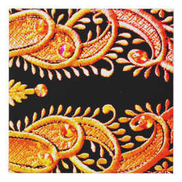 アラビアンドレスデザイン フェイクキャンバスプリント