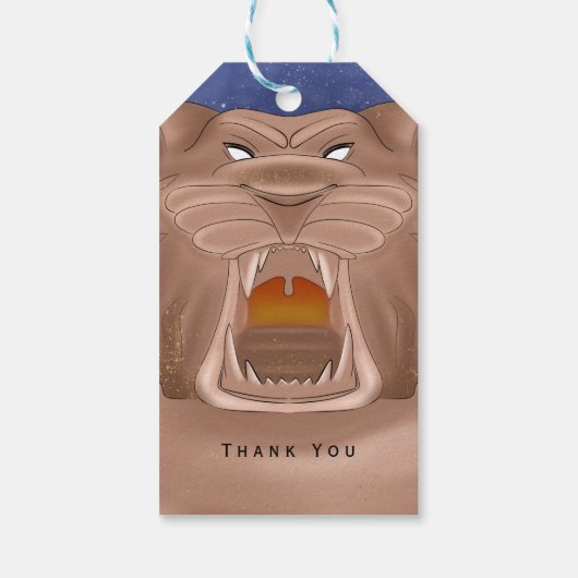 アラビアンナイツをテーマにしたパーティー ギフトタグ (裏面)