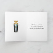 アラビアンナイツをテーマにしたパーティー サンキューカード (内部)