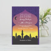 アラビアンナイツウエディングパーティーモロッコ招待状 招待状 (スタンド正面)