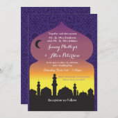 アラビアンナイツウエディングパーティーモロッコ招待状 招待状 (正面/裏面)