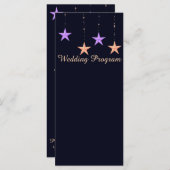 アラビアンナイツスター結婚式 プログラムカード プログラム (正面/裏面)