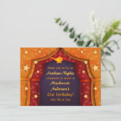 アラビアンナイツテントパーティの招待状 招待状 (スタンド正面)