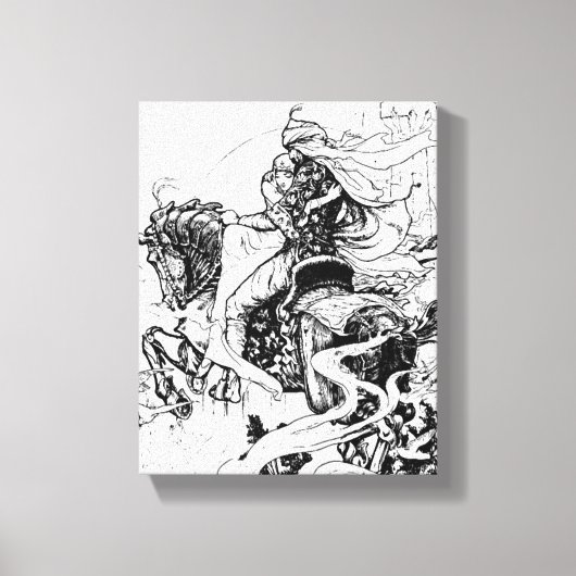 アラビアンナイツナイト&プリンセスオンホース キャンバスプリント (正面)