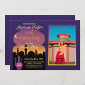 アラビアンナイツバースデーパーティーAny Ageフォト招待状 招待状 (正面/裏面)