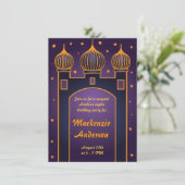 アラビアンナイツパーティの招待状3 招待状 (スタンド正面)