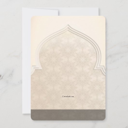 アラビアンナイツパーティの招待状 招待状 (裏面)