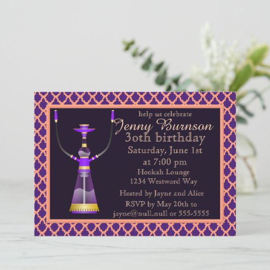 アラビアンナイツフーカパーティの招待状 招待状 (スタンド正面)