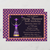 アラビアンナイツフーカパーティの招待状 招待状 (正面/裏面)