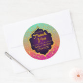 アラビアンナイツボリウッドありがとうラベル ラウンドシール (封筒)