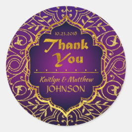 アラビアンナイツボリウッドありがとうラベル ラウンドシール