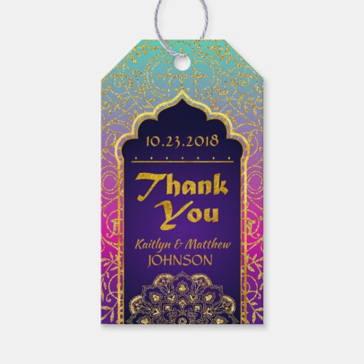 アラビアンナイツボリウッドサンキューギフトラベル ギフトタグ (正面)