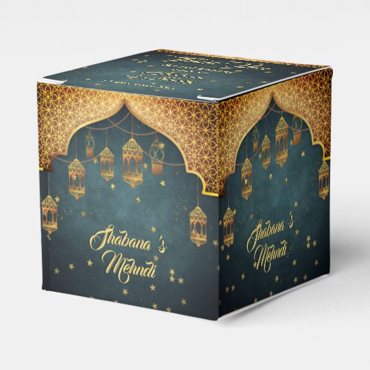 アラビアンナイツメンディヘナお祝い フェイバーボックス (正面サイド)
