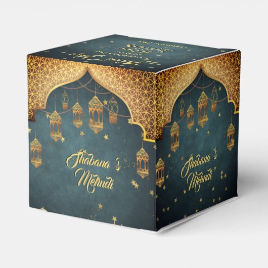 アラビアンナイツメンディヘナお祝い フェイバーボックス (裏面サイド)