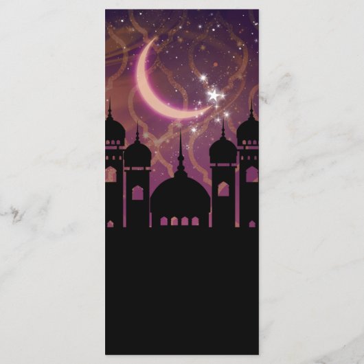 アラビアンナイツモロッコ中東部パーティーメニュー メニュー (裏面)