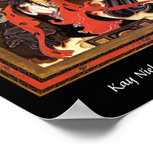 アラビアンナイツラバーズイラストレーションバイカイニールセン ポスター (角)