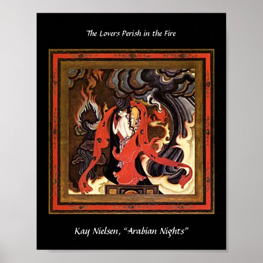 アラビアンナイツラバーズイラストレーションバイカイニールセン ポスター (正面)