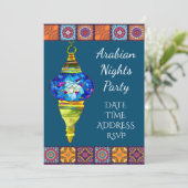 アラビアンナイツランタンパーティーテーマ 招待状 (スタンド正面)