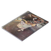 アラビアンナイツ踊りガールとスカーフイラストレット ノートブック (左側)