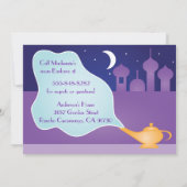 アラビアンナイツ魔法ランプバースデーパーティー 招待状 (裏面)