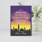 アラビアンナイトのウェディング感謝カード 招待状 (スタンド正面)