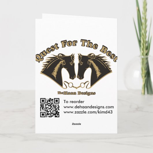 アラビアンナイトのカスタムな乗馬カード シーズンカード (裏面)