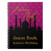 アラビアンナイトのパーティーの来客名簿 ノートブック (正面)