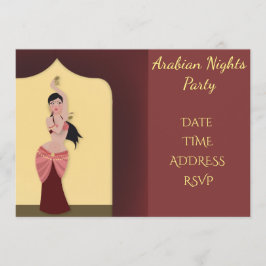 アラビアンナイトのベリーダンスパーティー 招待状