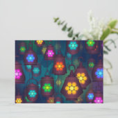 アラビアンナイトのランタンのパーティーのテーマ 招待状 (スタンド正面)