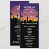 アラビアンナイトの結婚式プログラム プログラム (正面/裏面)