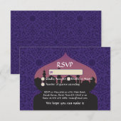 アラビアンナイトの返信カード ウェディング 返信ハガキ 出欠カード (正面/裏面)