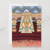 アラビアンナイトをテーマにしたウェディング 招待状 (裏面)