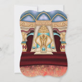 アラビアンナイトをテーマにしたウェディング 招待状 (裏面)