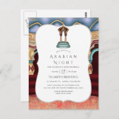アラビアンナイトをテーマにしたパーティー ポストカード (正面/裏面)