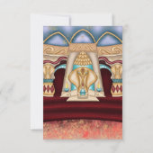 アラビアンナイトをテーマにしたパーティー 出欠カード (裏面)