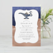 アラビアンナイトをテーマにしたパーティー 招待状 (スタンド正面)