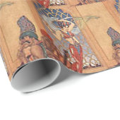 アラビアンナイトエキゾチックなベリーダンサーとスカーフ ラッピングペーパー (ロールコーナー)