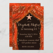 アラビアンナイトオレンジ 招待状 (正面/裏面)